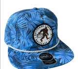 Blue Palm Summer Hat