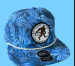 Blue Palm Summer Hat