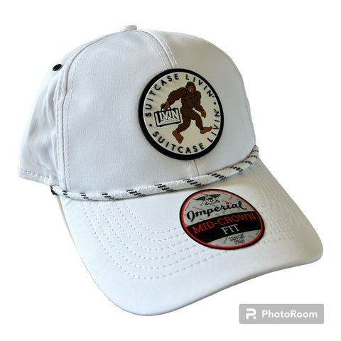 White Big Foot Golf Hat