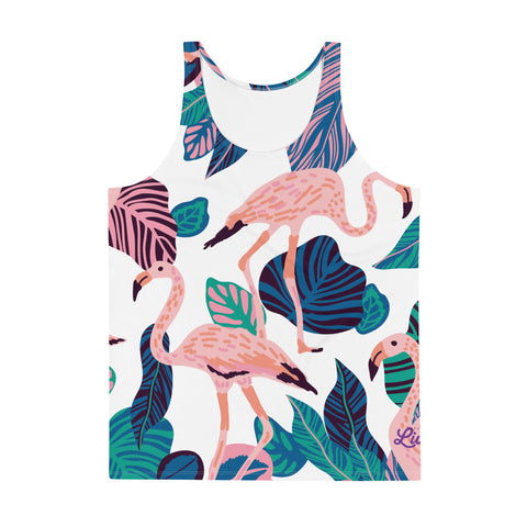 Summer Livin Flamingo Tank Top