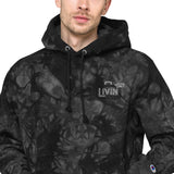 Tie Dye Summer Livin Embroidered Hoodie