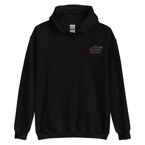 Summer Livin Hoodie with Embroidered Livin