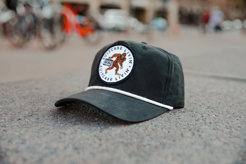 Big Foot White Rope Black Hat